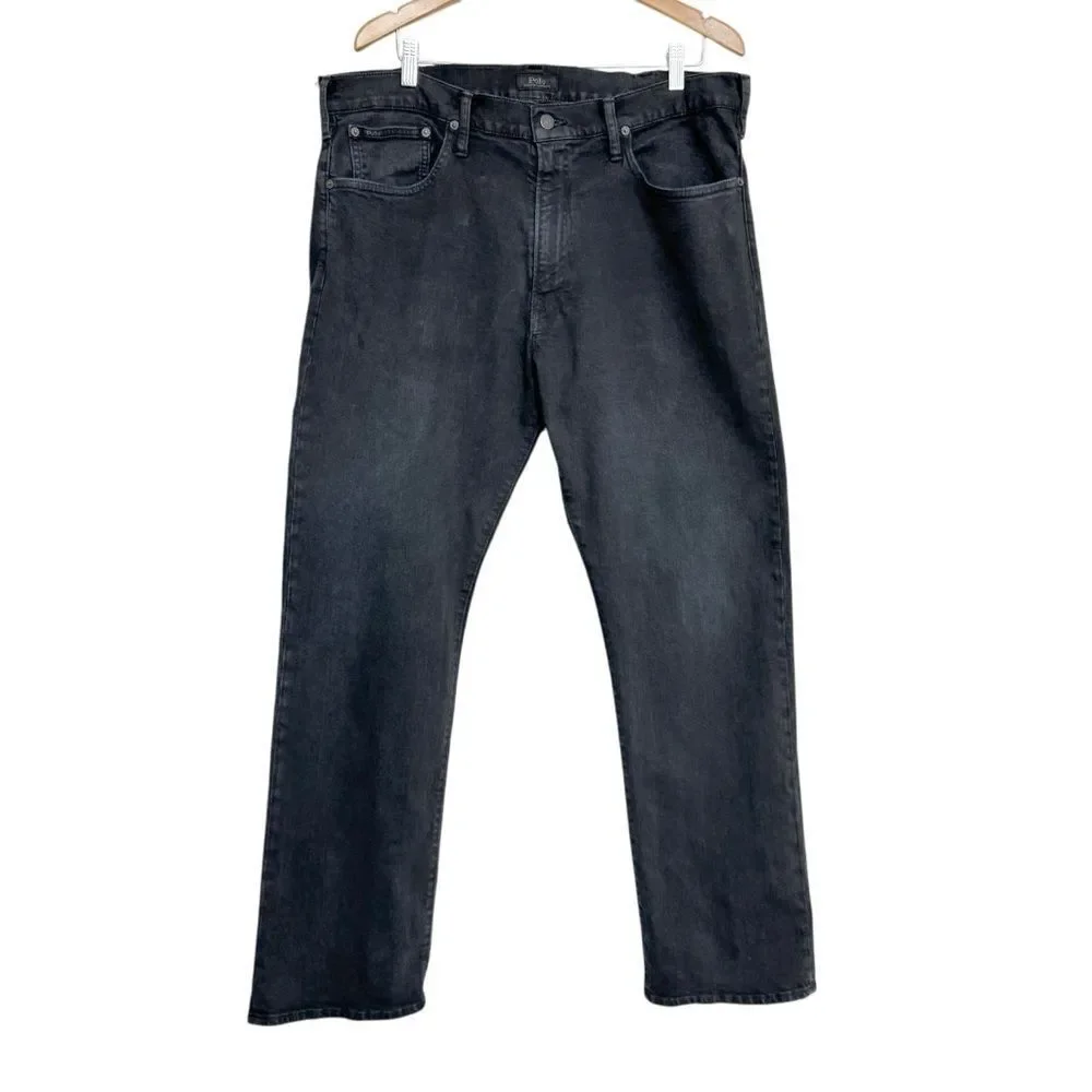 Polo by Ralph Lauren Men's Straight Jeans - Dark Gray - Picture 1 of 8